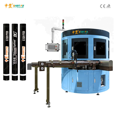 Máy in màn hình xoay hai màu cho thùng mỹ phẩm