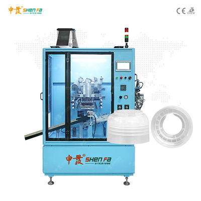 Máy dập lá tự động ép nhiệt cho nắp nhựa